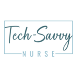 Tech-Savvy Nurse logo white